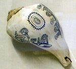 Engraved whelk shell cup (replica) from Wickliffe, KY