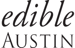 Edible Austin logo. Black type on white background.